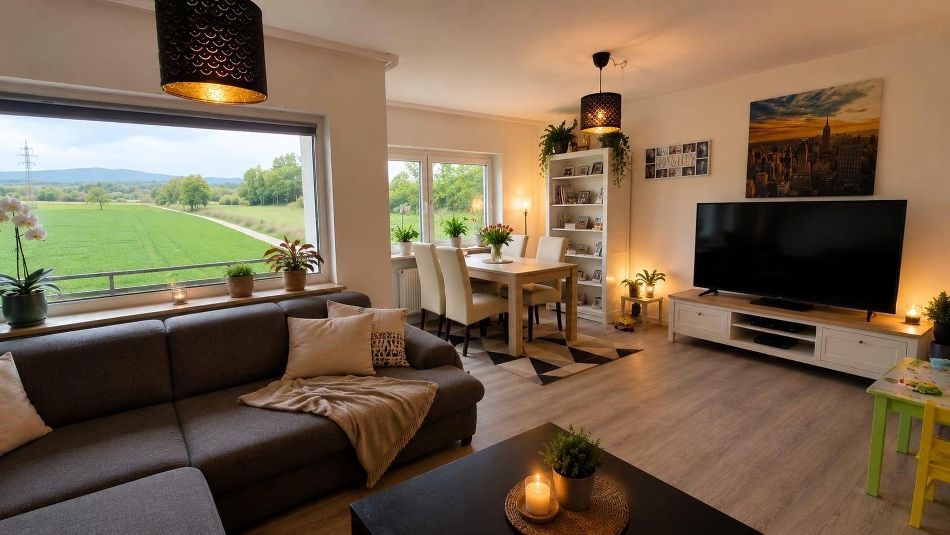 Wohnzimmer inkl. Feldblick