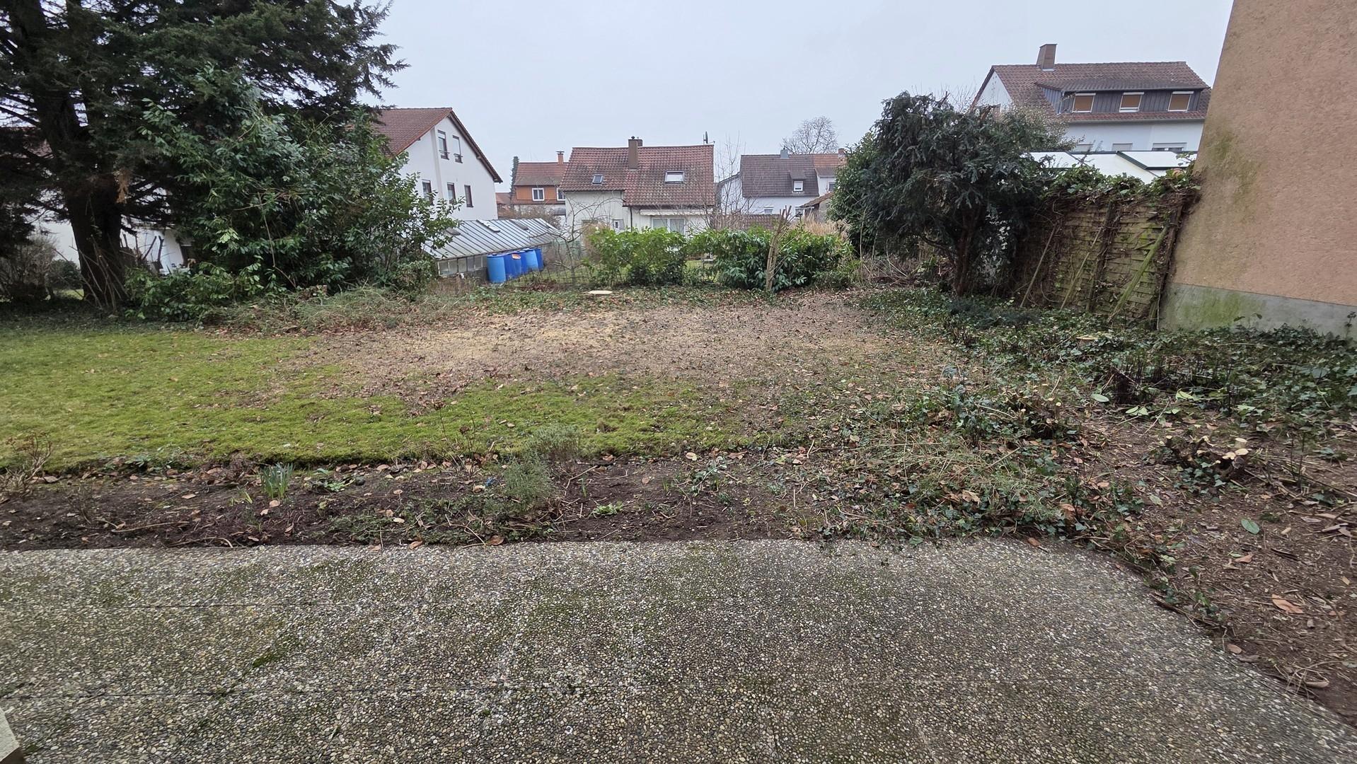 Garten Blick von Terrasse