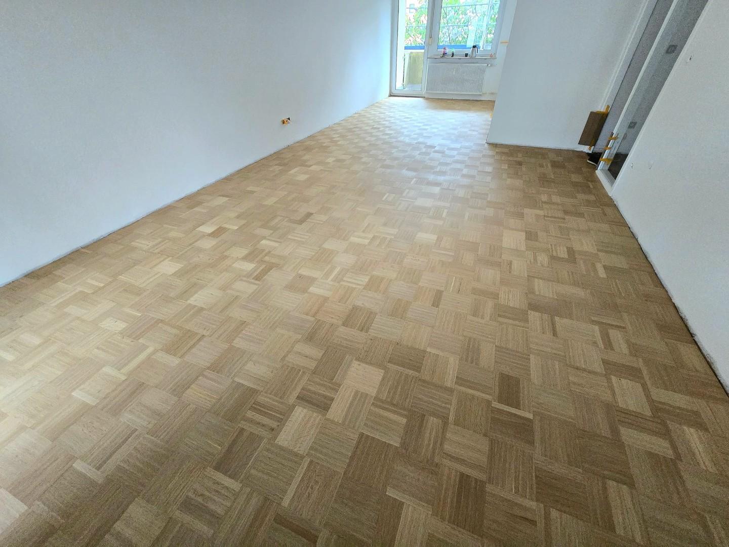 Wohnbereich, Parkettboden
