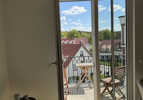 Blick aus dem Wohnzimmer
