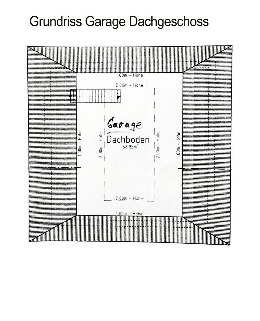Grundriss Garage Dachgeschoss