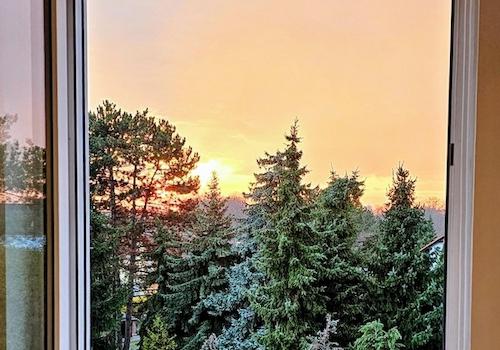 Ausblick Küche und Bad
