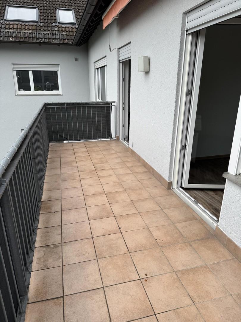 Balkon vom Schlafzimmer aus