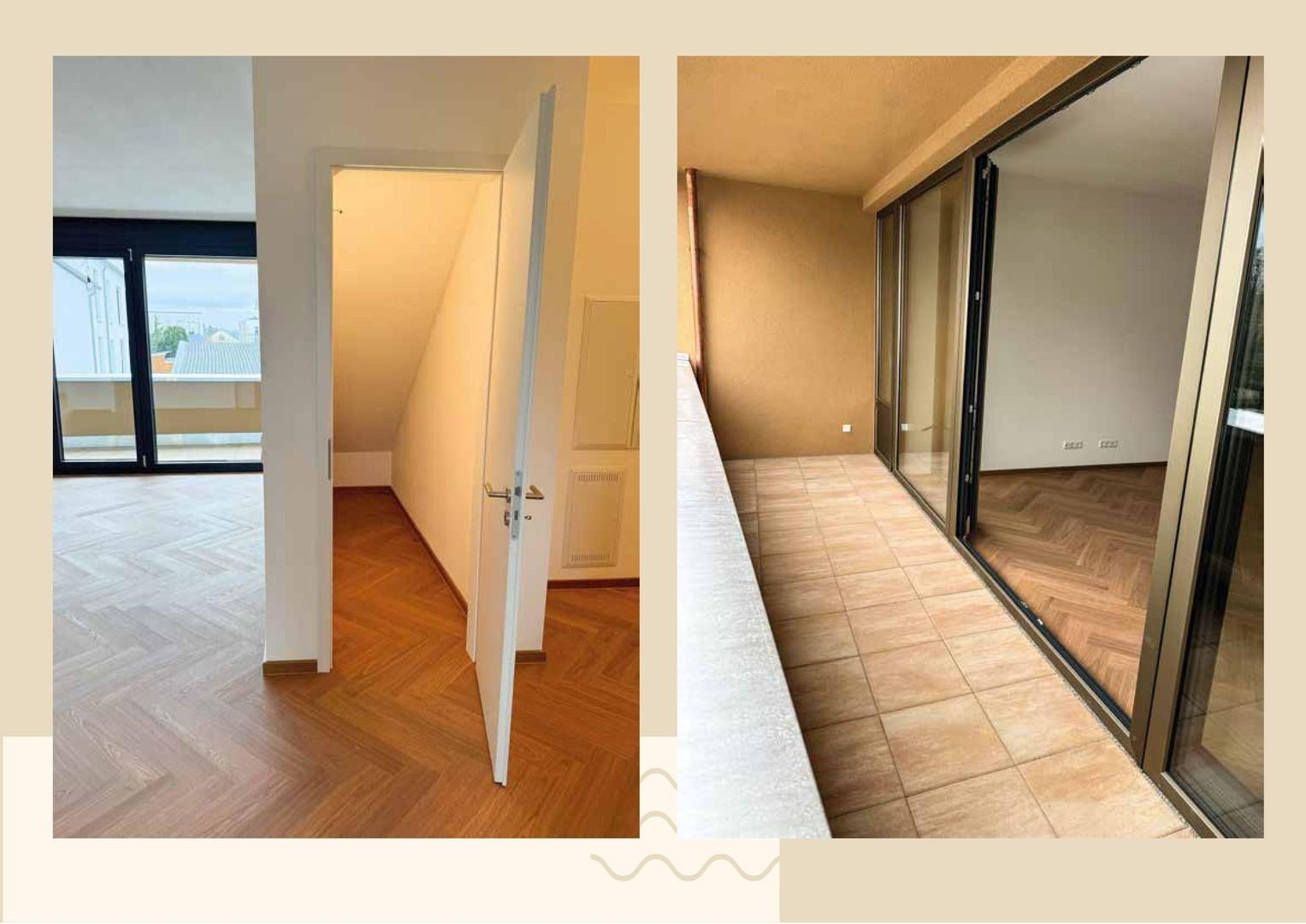 Balkon und Abstellkammer