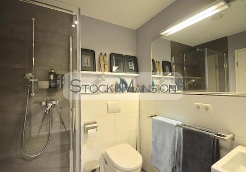 Stilvolles Bad mit Dusche