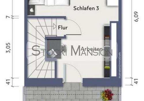 Grundriss 2. OG (Studio)