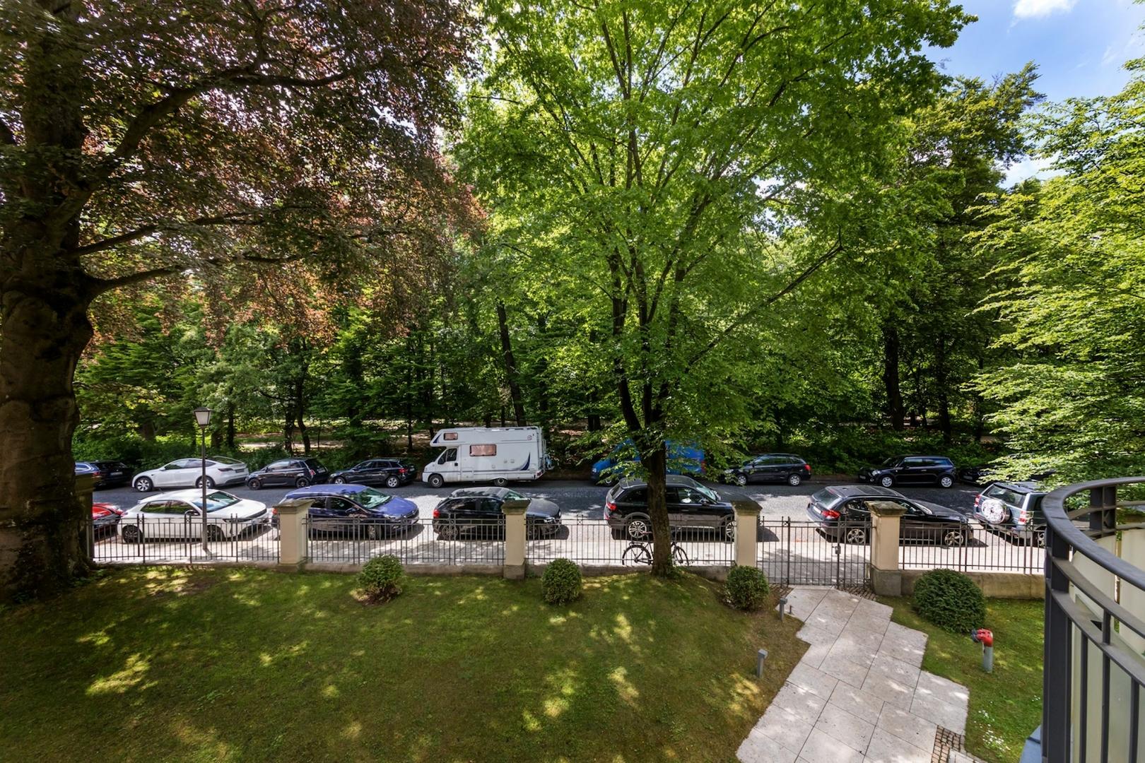 Ausblick vom Balkon