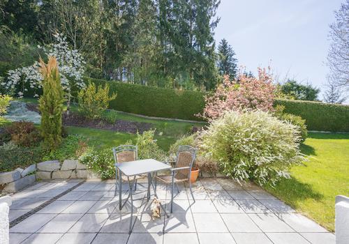 Sonnige Terrasse