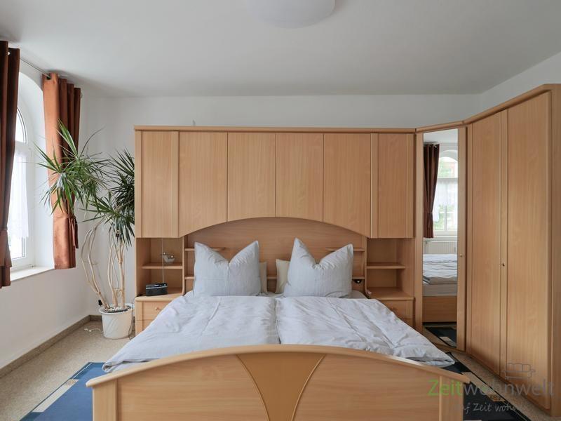 Blick ins Schlafzimmer