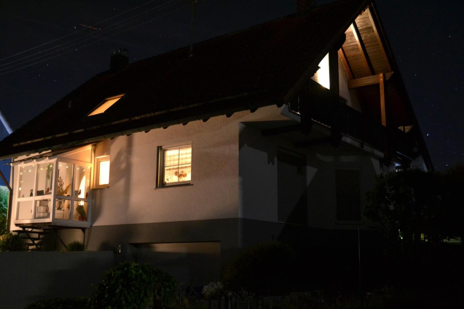 nächtlicher Blick von Norden