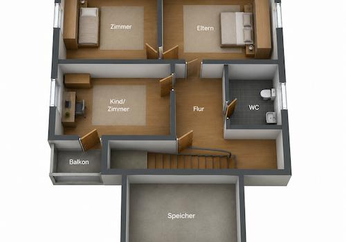 3D Grundriss OG