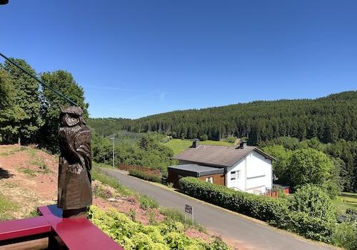 Blick vom Balkon links