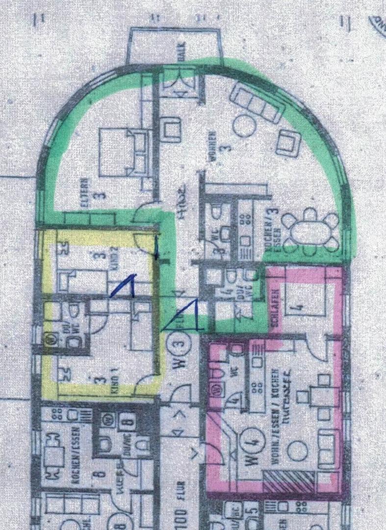 Grundriss Grün