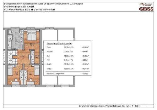 Grundriss Obergeschoss