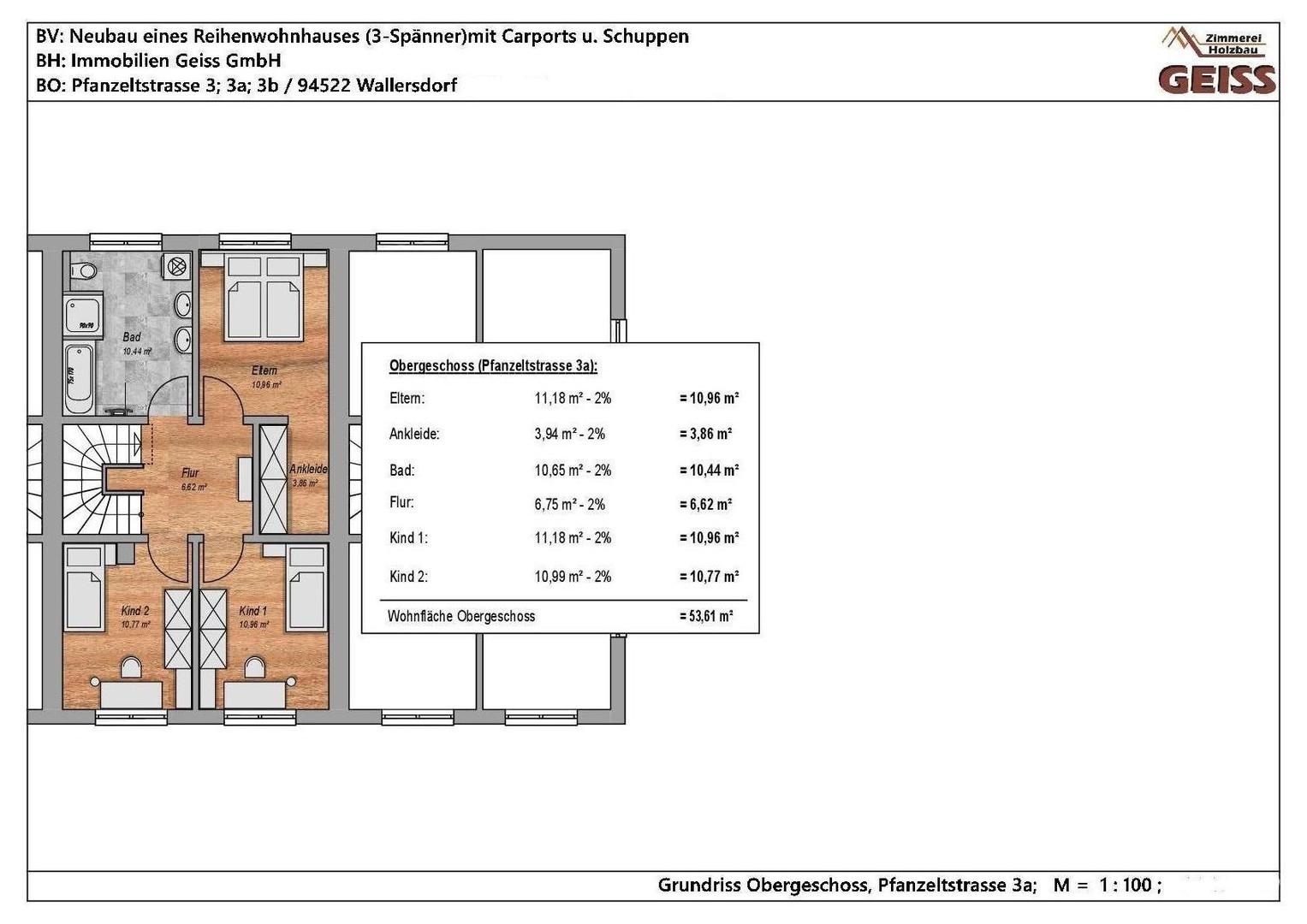 Grundriss Obergeschoss