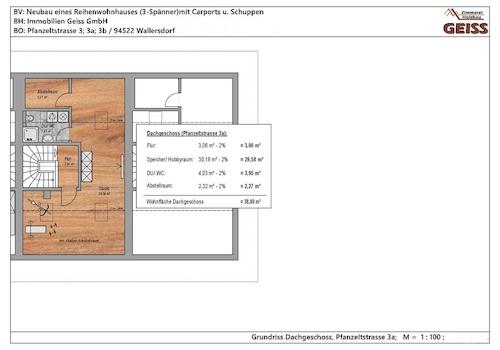 Grundriss Dachgeschoss