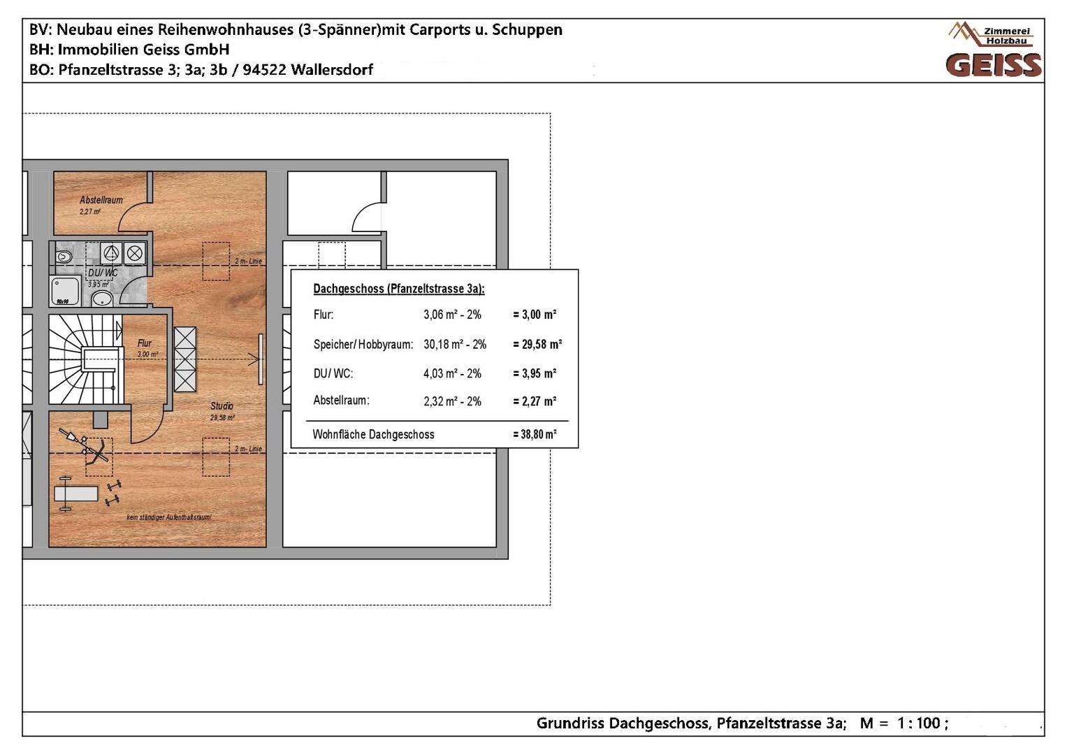 Grundriss Dachgeschoss