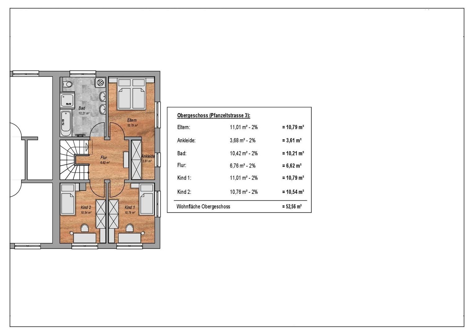 Grundriss Obergeschoss