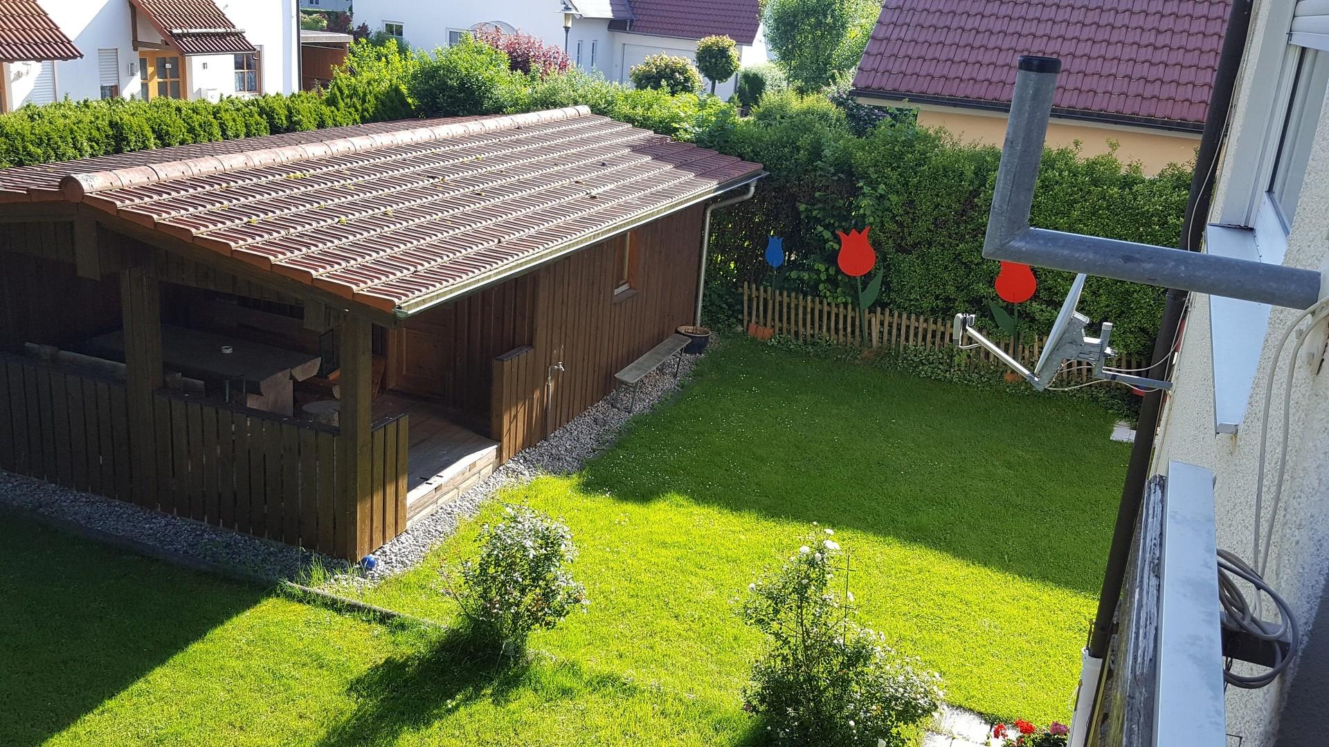 Ausblick in den Garten