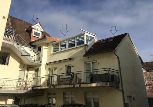 vom Innenhof aus