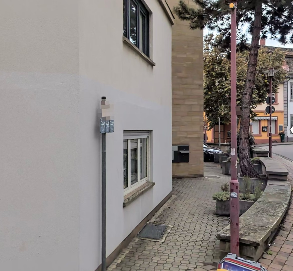 Außenbereich Stühle, Fahrad