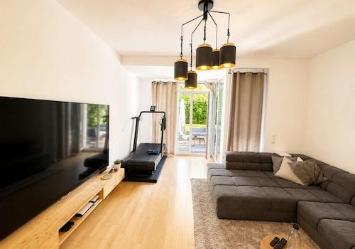 Blick in das Wohnzimmer