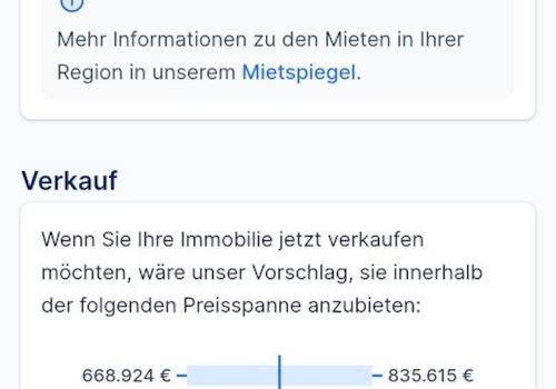 Aktuelle Marktwertberechnung