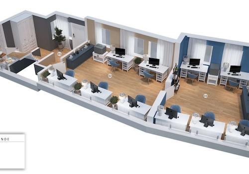 Bürogebäude - Grundriss EG