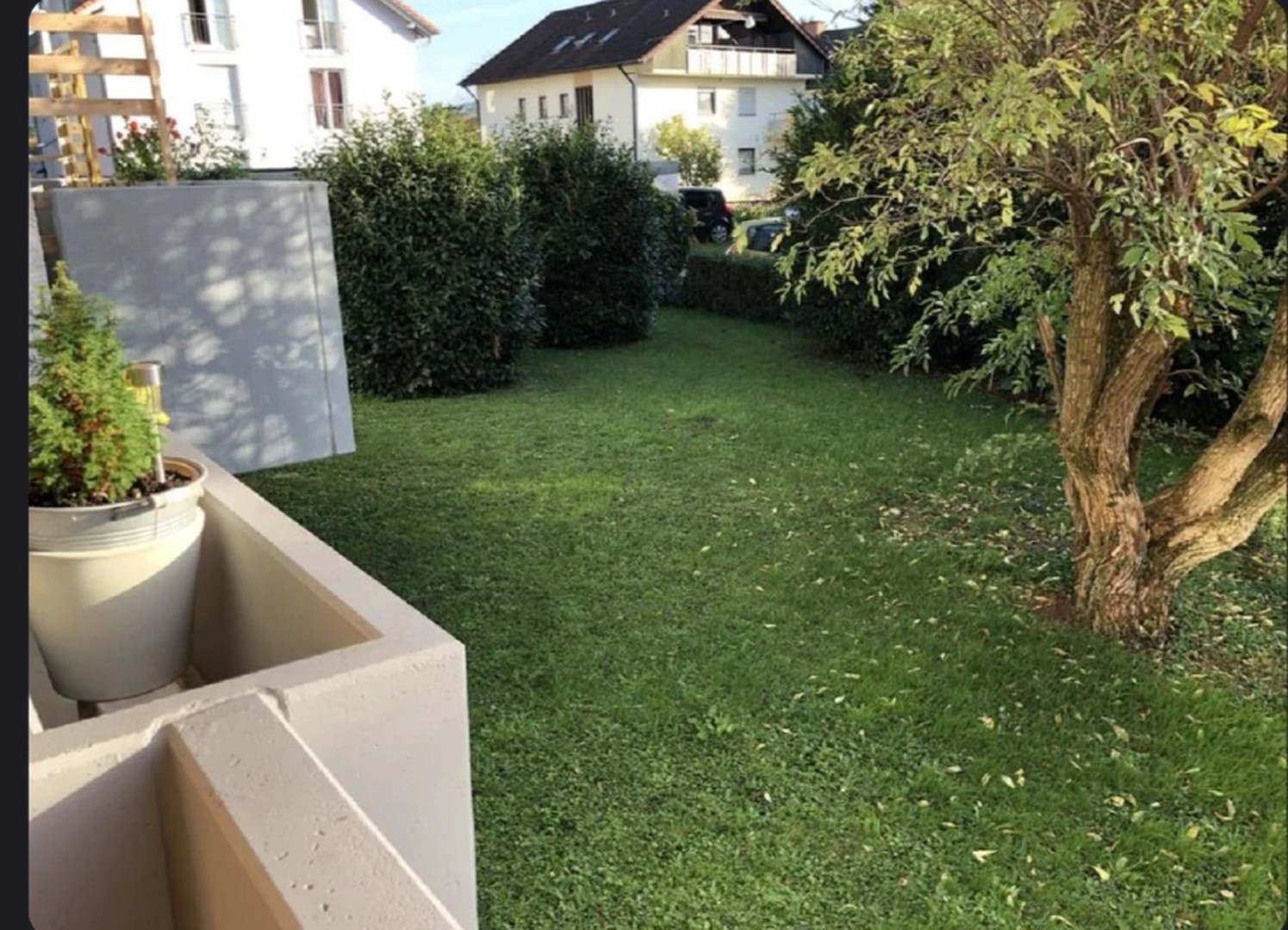 Blick vom Balkon