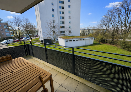 Blick vom Balkon