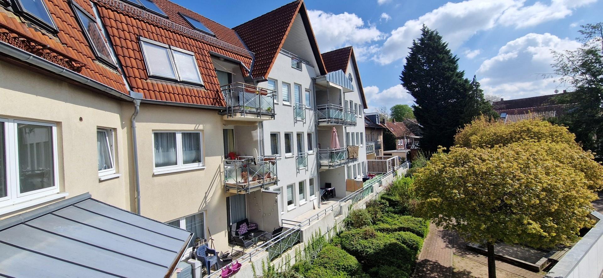 Blick vom Balkon