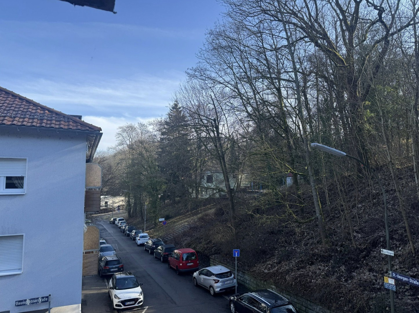 Blick vom Balkon