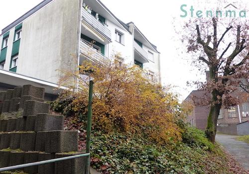 Grundstücksgrenze in der Verlängerung, Übergang zur Arturstraße
