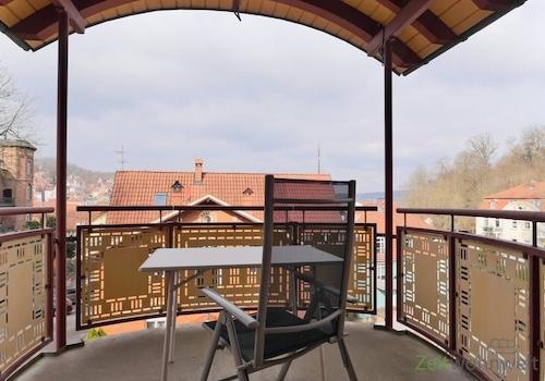 Balkonausblick im Februar