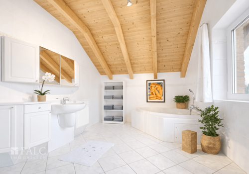 Bad mit Wanne und Dusche OG