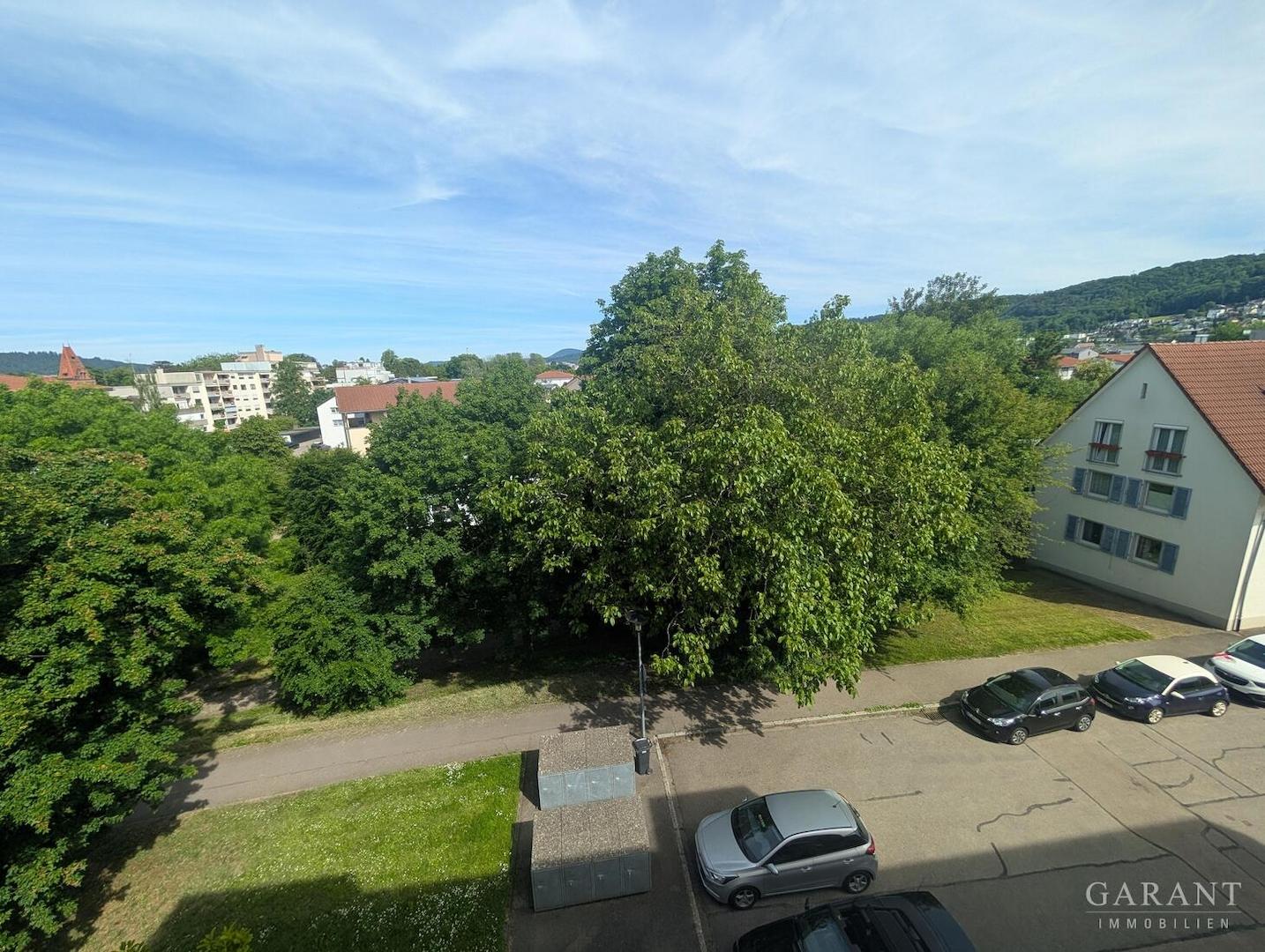 Blick vom Balkon