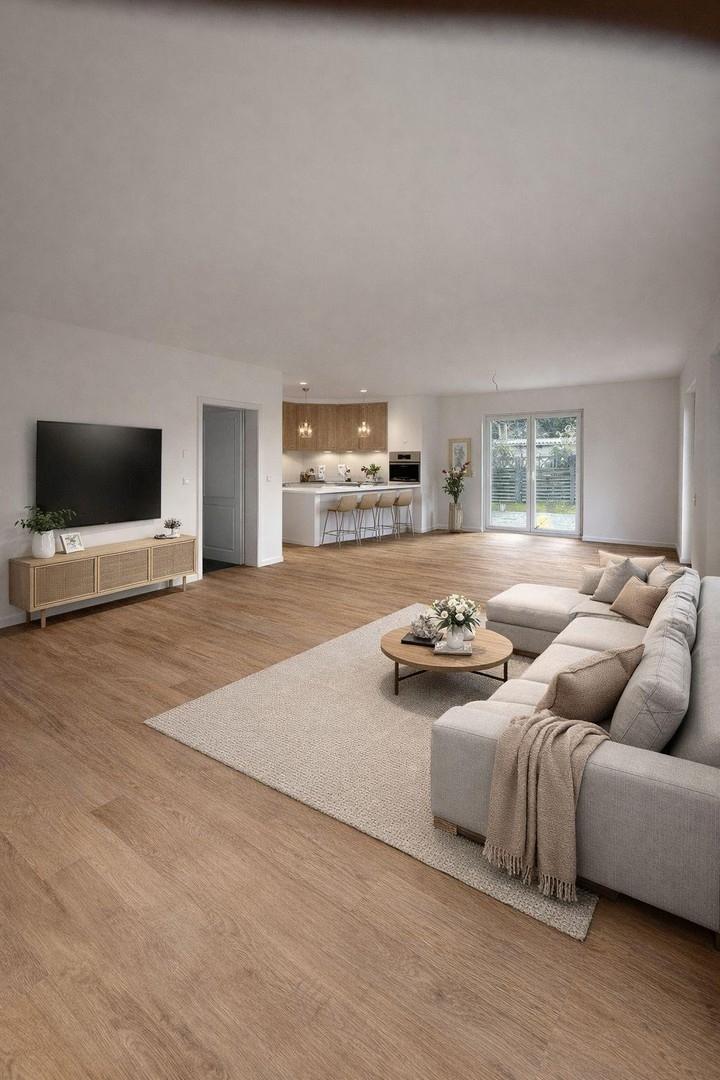 Wohnzimmer mit KI gearbeitet