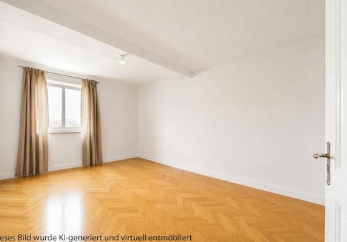 Schlafzimmer leer