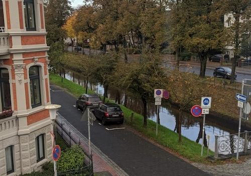 Blick aus dem Wohnzimmer