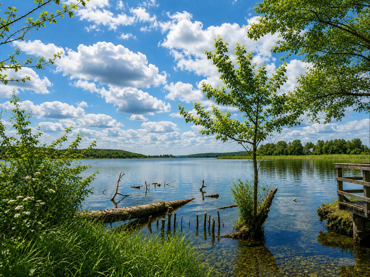 direkt am Tollensesee