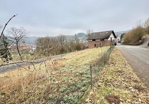 Sicht Bauplatz und Garten