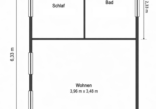 Grundriss Blockhaus 2
