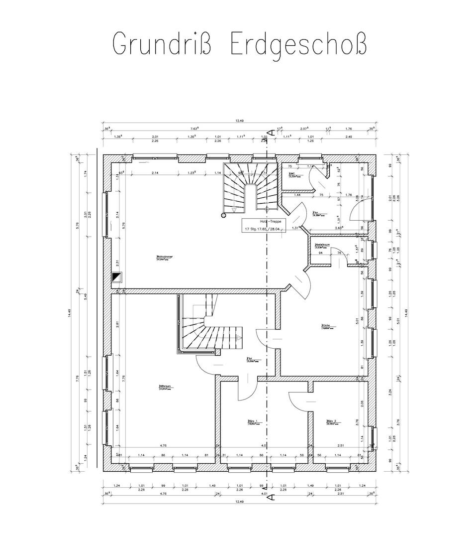Erdgeschoss Haupthaus