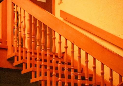 Treppe im Bettenhaus