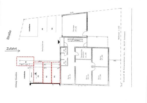 Lageplan mit Stellplätze