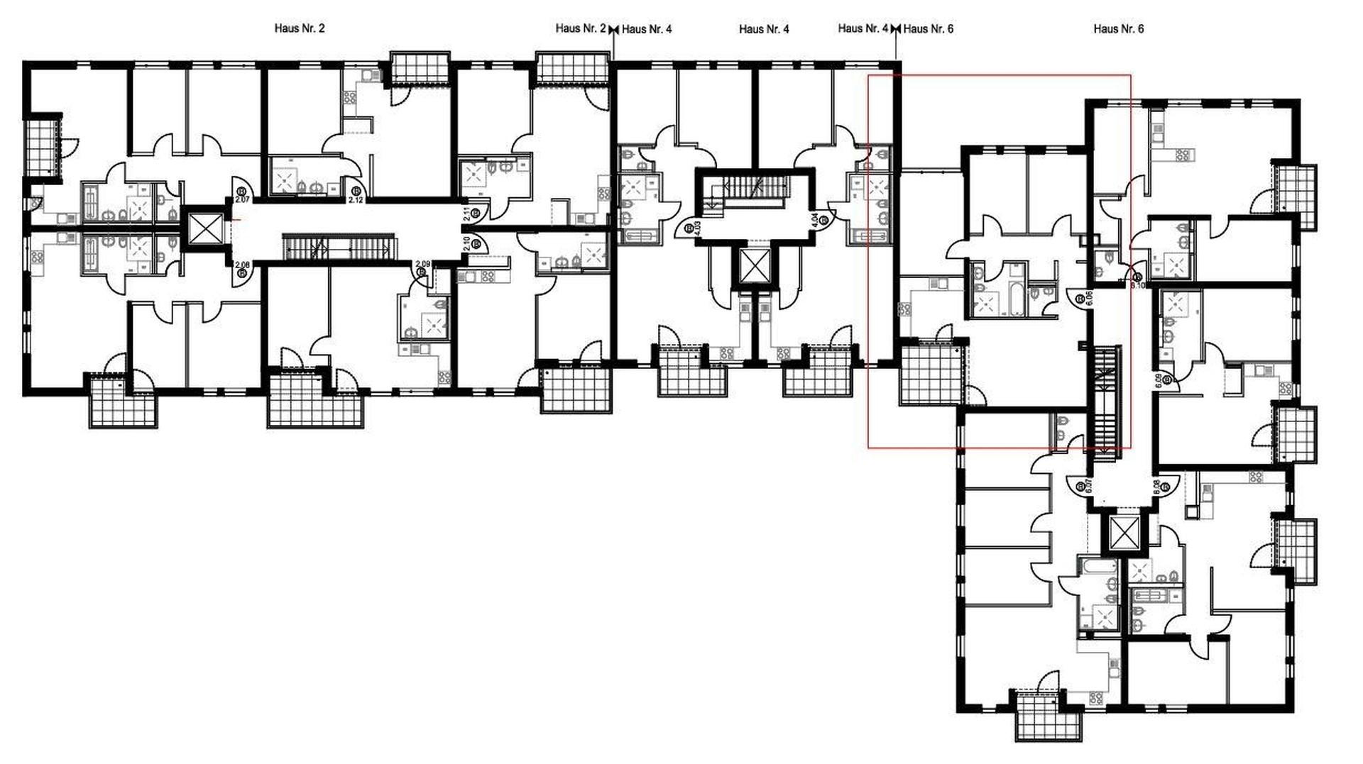 Lage der Wohnung im Haus