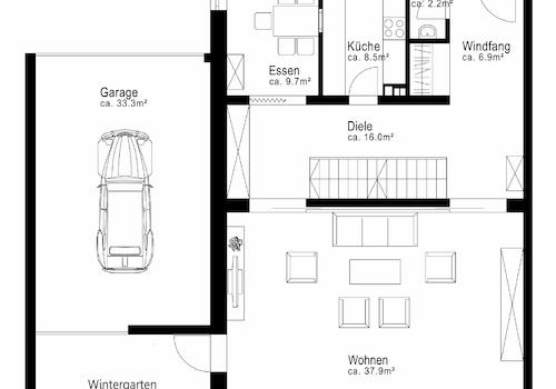 Grundriss Erdgeschoss