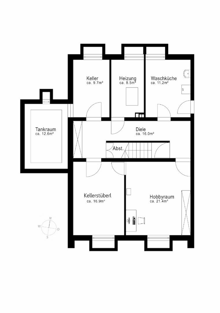 Grundriss Untergeschoss