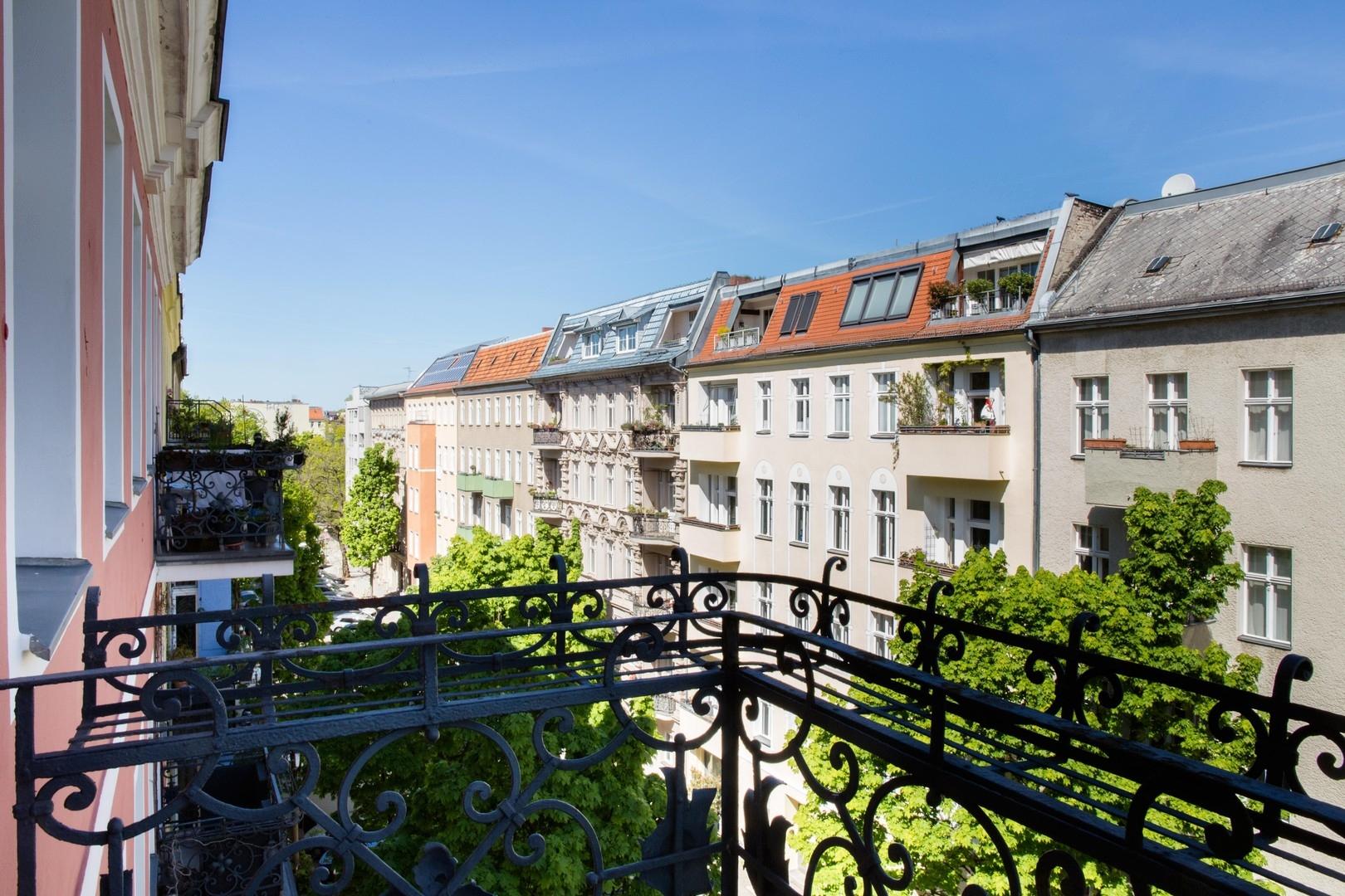 Blick vom Balkon