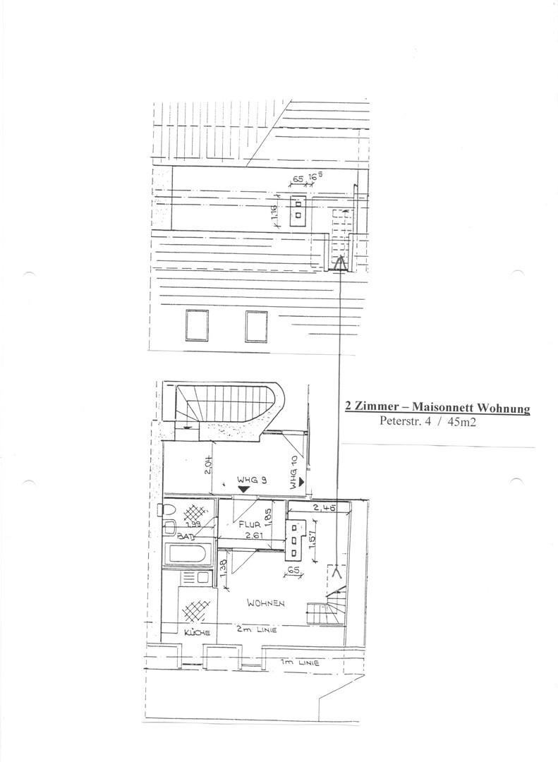Grundriss Maisonett Wohnung